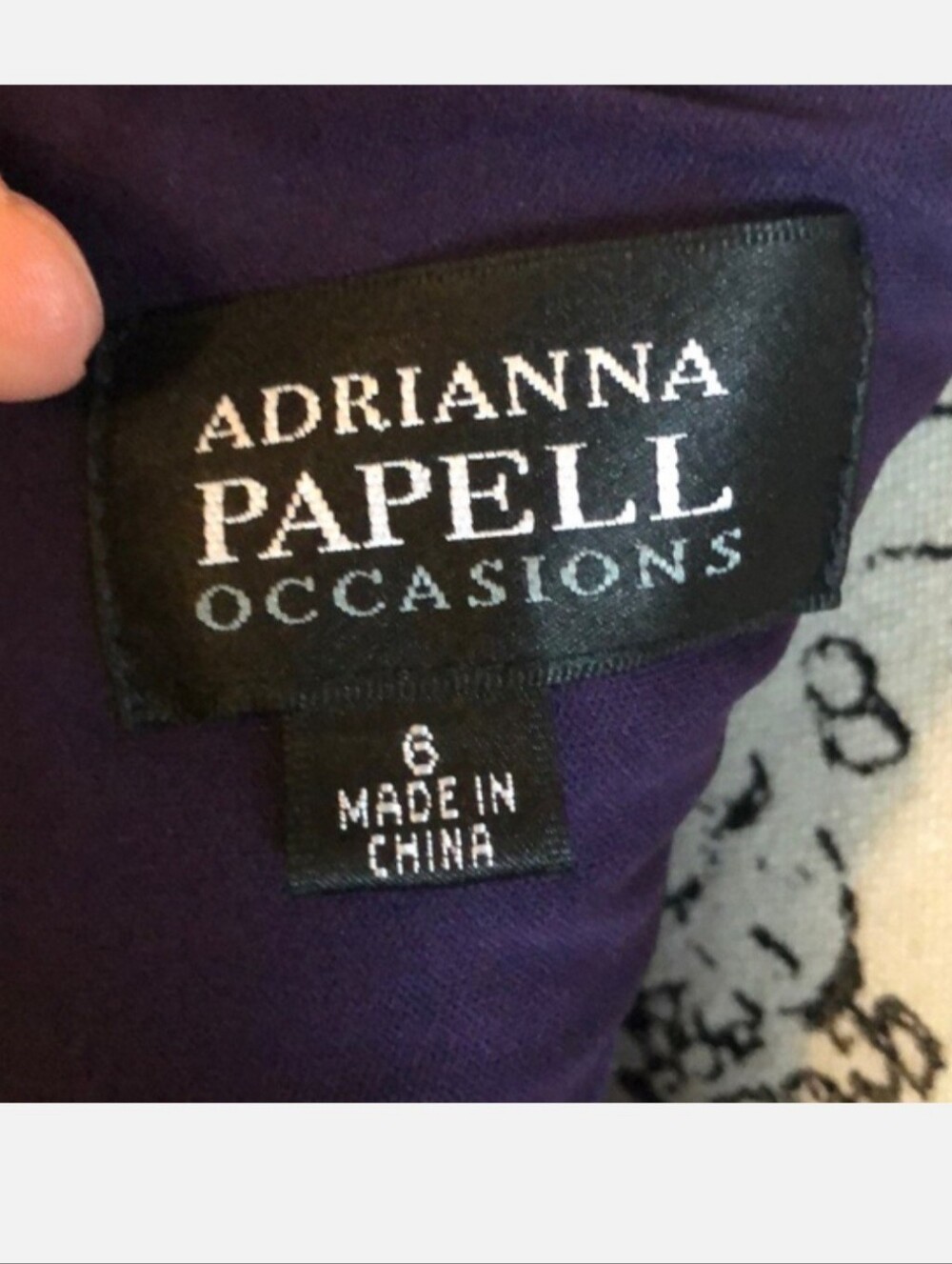 Adrianna Papell Rich Purple Ruched Evening Gown - Picture 8 of 9